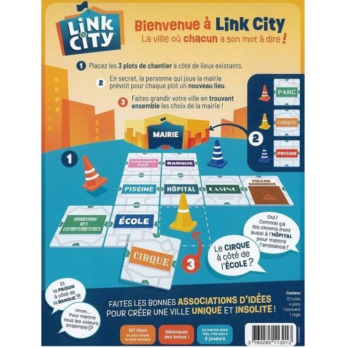 Jeu de société - BANDJO - Link City - Jeu d'ambiance - Coopératif - À partir de 8 ans