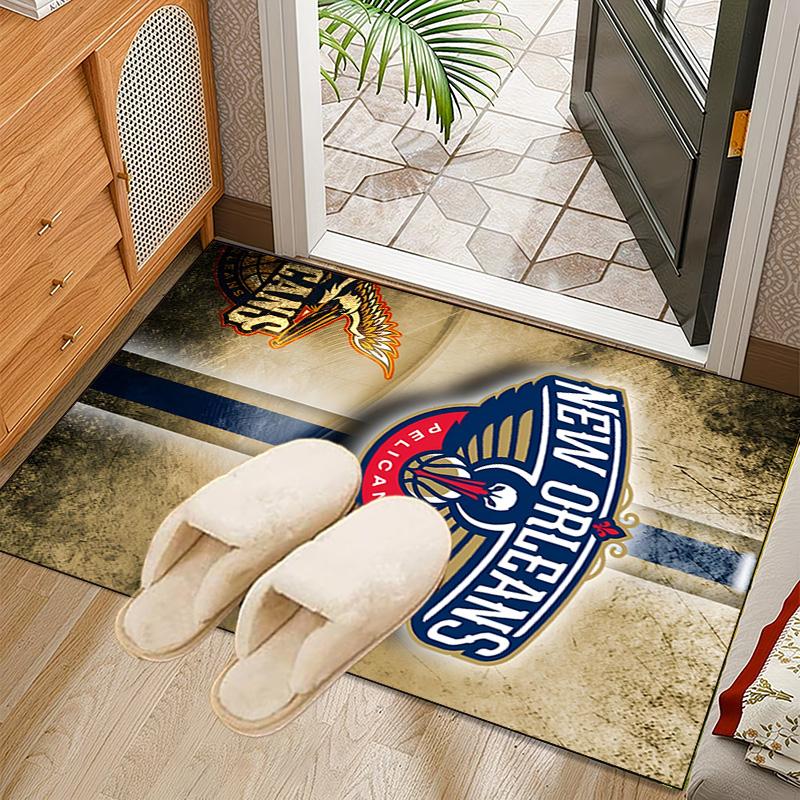 Orleans Pelicans Rebrand Rug Office Carpet Non-Slip Mat, Chair Rug Floor Covering for Gaming, Bedroom, Living Room , Home Decor Christmas Gift