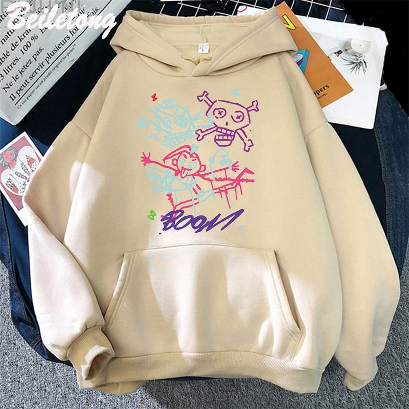 Arcane Jinx Hoodie Monkey Graffiti Style Nice Print Game Lovers Tops Streetwear Women_Men Sweatshirts Euro Size Pullovers Hooded