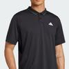 Adidas Logo Polo Shirt Men Tops Black JF8424