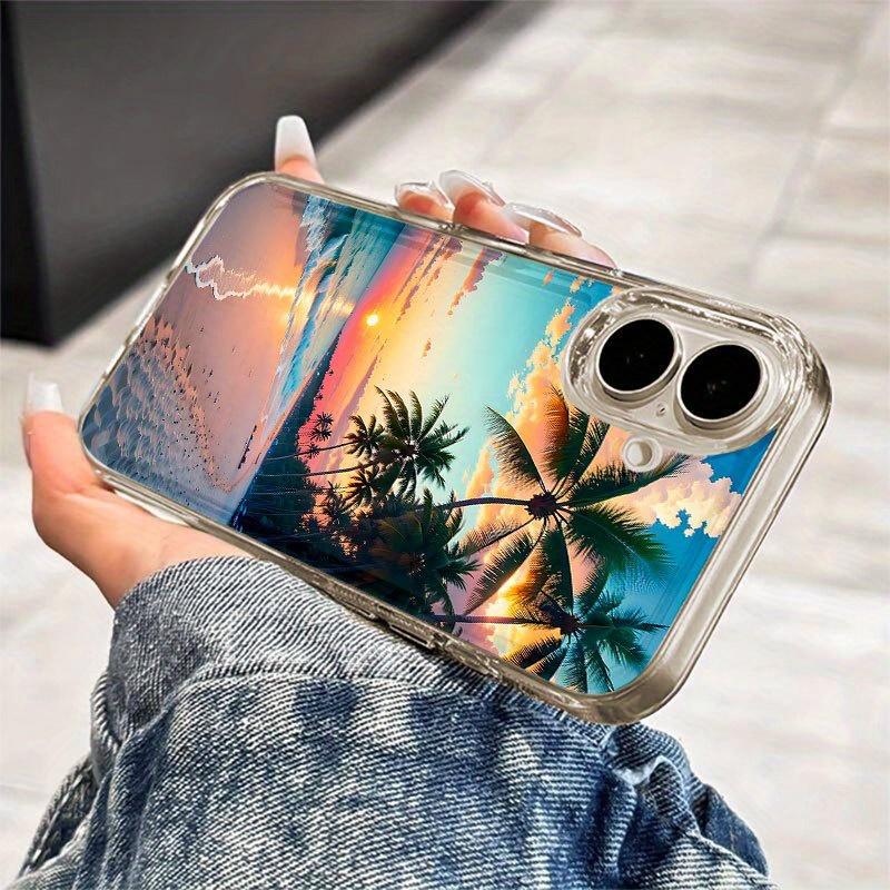 Beautiful Sunset Beach Phone Case for iPhone 17 16 15 14 13 12 11 Pro/Max/Plus Anti Drop and Anti Shock Back Cover