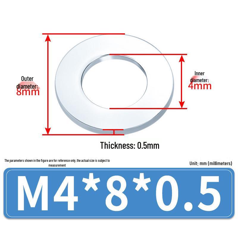 Extra Large Galvanized Metal Flat Washer (Sizes M1.6-M14)