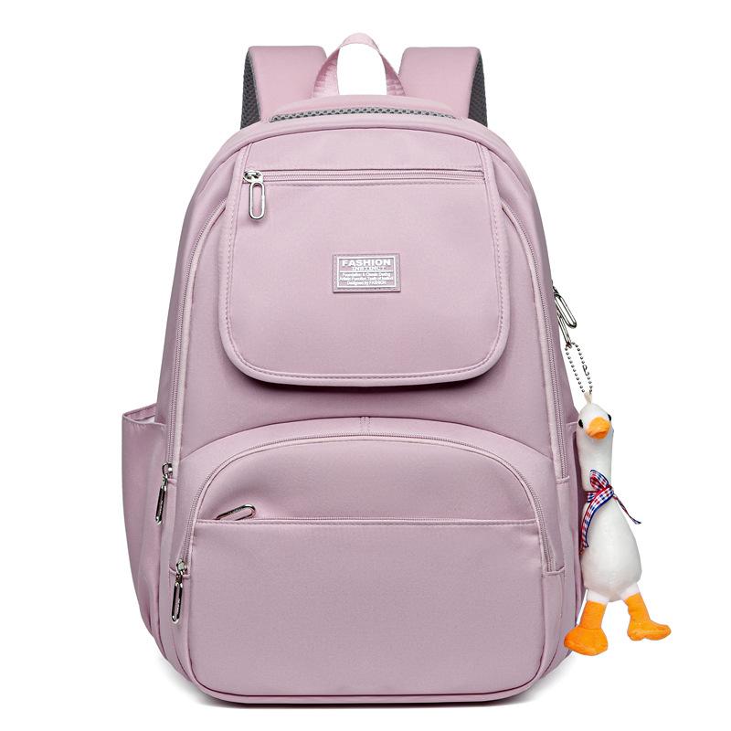 New Simple Versatile Backpack Large Capacity Leisure Travel Backpack Lightweight Burden Reducing College Student School Bag