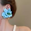 Sweet Exaggerated Petals Earrings Elegant Women's Jewelry New Flower Stud Earrings  Ladies/Girls
