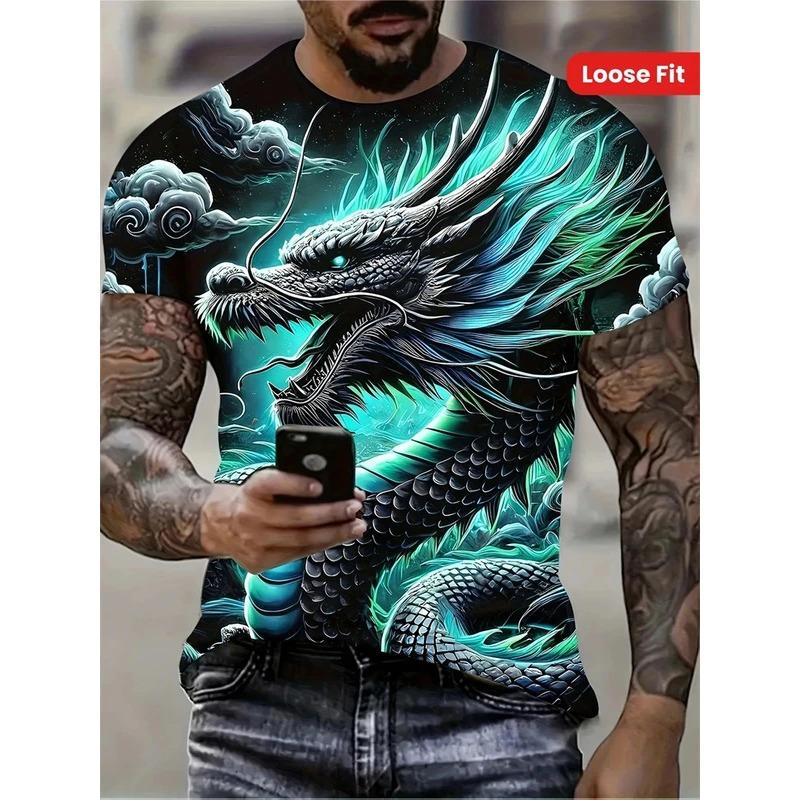 Men's Squirrel T-shirt, 3D Printed Shirt with Animal Pattern T-shirt