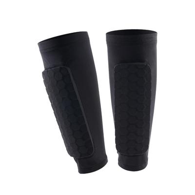 1 Pair Honeycomb Padded Soccer Shin Guards Breathable Football Shin Pads for Kids Adults Athletes