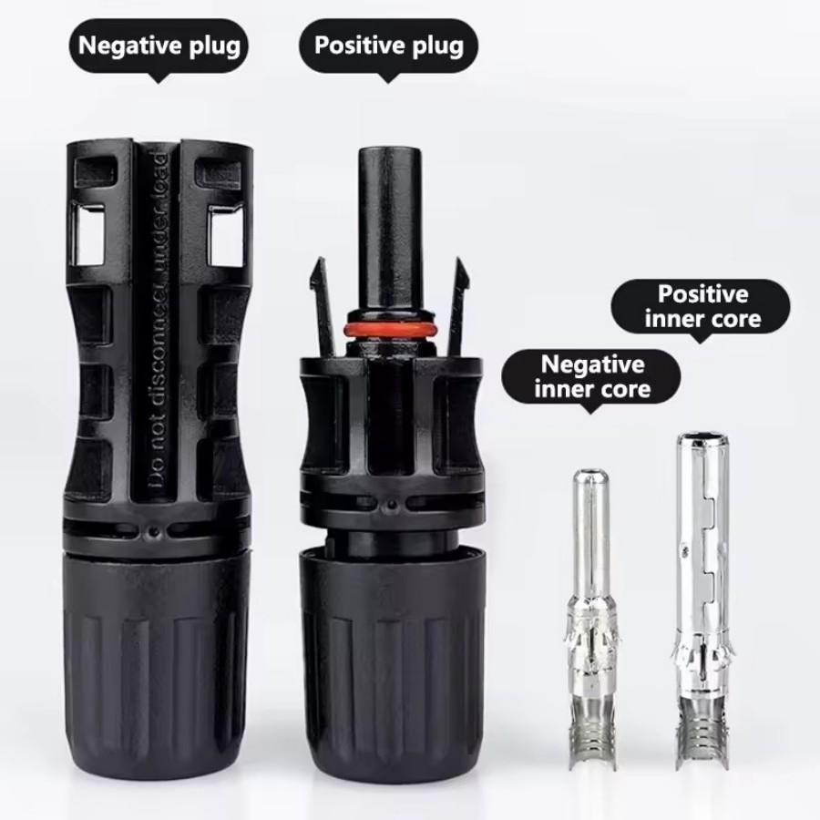Sets Solar Connector Solar Plug Cable Connectors for Solar Panels Photovoltaic System 30A 50A 1000VDC 1500VDC
