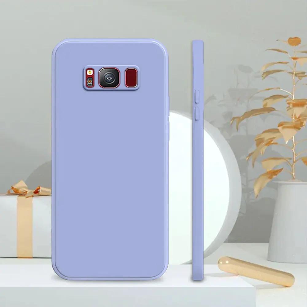 For Samsung S8 Case For Samsung Galaxy S8 Plus Coque Matte Soft Silicone Shockproof Cover For Samsung S8 Square Phone Case Funda