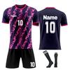 Personalised Shirts Kit Mens Girls With Name Number Custom Football Jerseys For Boys Training Suit
