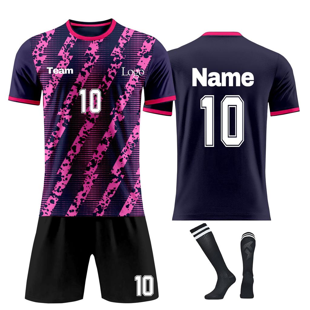 Personalised Shirts Kit Mens Girls With Name Number Custom Football Jerseys For Boys Training Suit