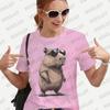 Fashion Capybara Graphic T-shirt Short Sleeve Tees Cute Summer Clothes Women Aesthetic Clothing Fashion Casual Basic Y2k Tops