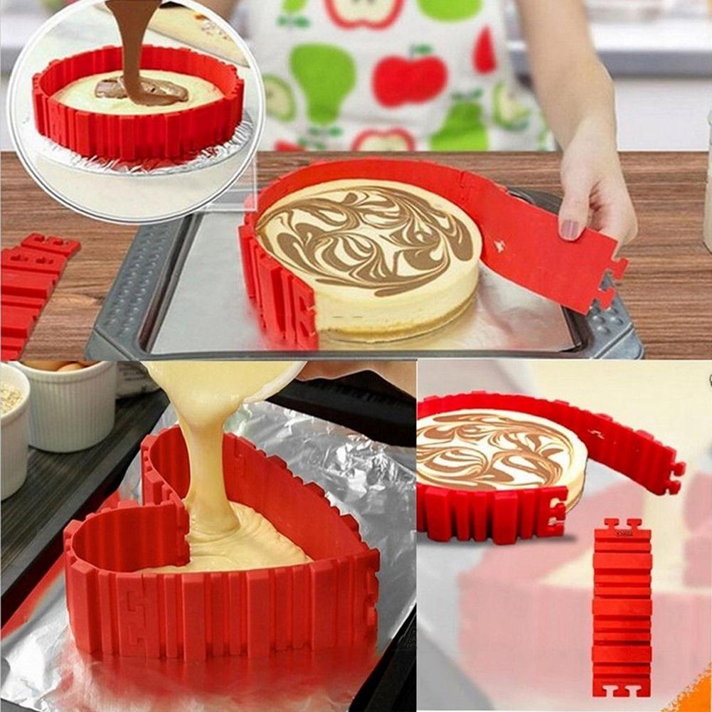 4 PCS Food Grade Silicone Baking Mold Christmas Cake Biscuits Cookies Mould Kitchen Tool