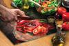 SZKLANA DESKA DO KROJENIA 40x30 GRANAT