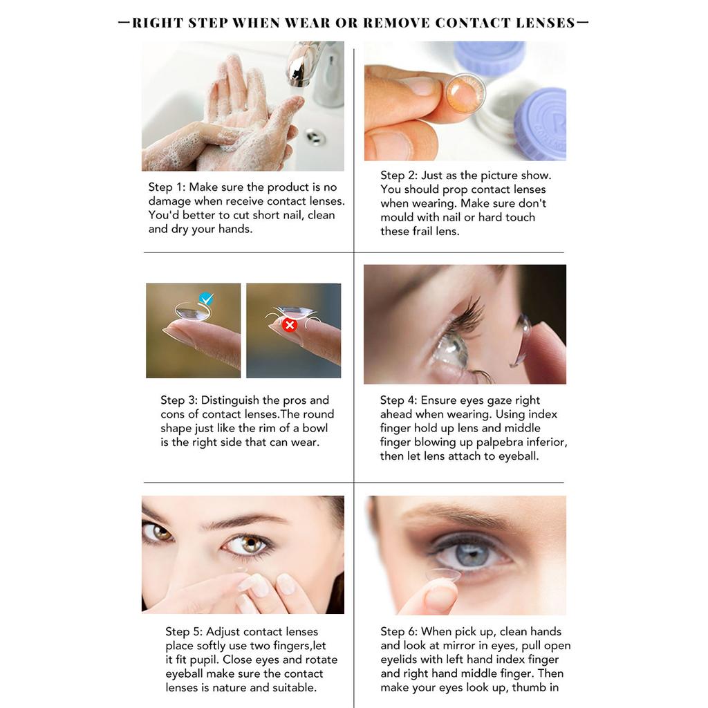 Eyeshare Natürliche farbige Kontaktlinsen für die Augen, 2 Stück, blaue Kontaktlinsen, braune Augen, Farblinsen, graue Schönheitsschüler, jährliche grüne Linsen