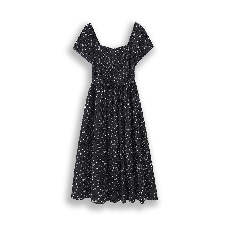 A New Summer Style of Plus-size Women's Dress with High-end and Slimming Floral Patterns