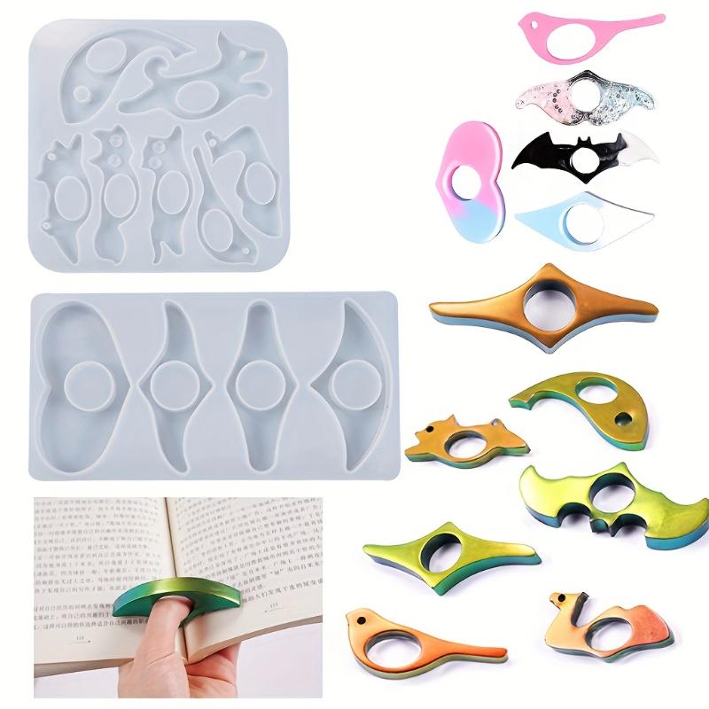 Book Page Holder Crystal Epoxy Resin Mold Handmade Thumb Silicone Mould 85LF