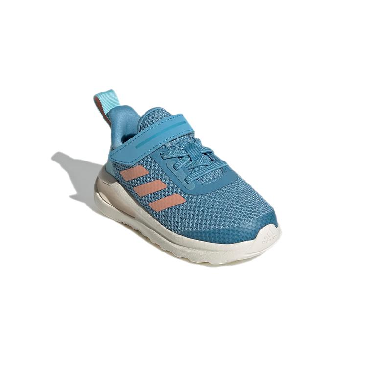New Adidas Fortarun El I Cushioned Wear-Resistant Breathable Low-Top Toddler Shoes Blue Orange Infant And Toddler FY1464