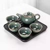 Kung Fu Tea Set Home One Pot Two Cups Tea Plate Small Ceramic Teapot Teacups Hotel Personal Small Sets Traveling