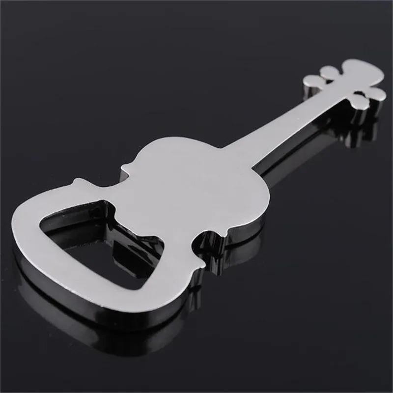 3pcs Creative Guitar Beer Bottle Opener Musical Keychain Unique Music Gift for Men Novelty Opener Key Ring Kitchen Gadget