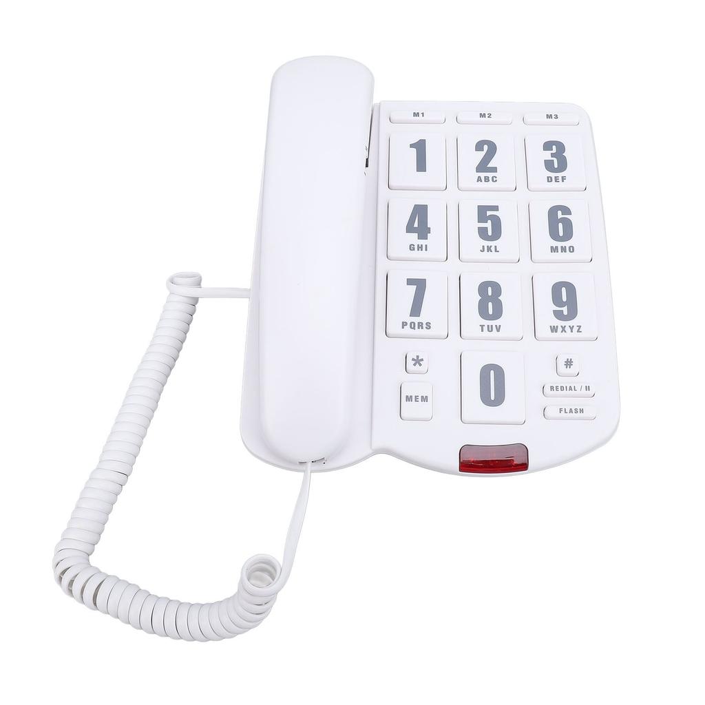 Corded Home Phone Big Button Quick   Volume   Wall Mountable Telephone for Seniors
