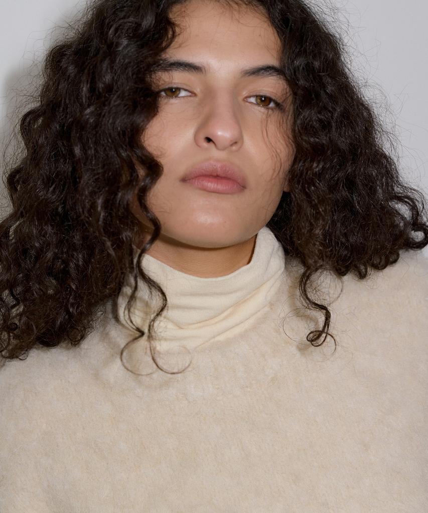 Obeodyupeulleeo Wool Pola T-Shirts_Butter
