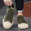 Vintage Kadife Erkek Spor Ayakkabı Moda Haki Günlük Spor Ayakkabı Erkek Orijinal Nefes Alabilir Vulkanize Ayakkabılar Erkekler için zapatos de hombre