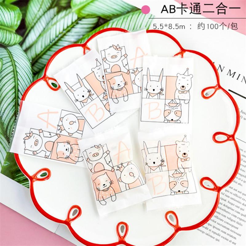 100 Stück 5,5x8,5cm Kleine Plastik Backverpackung Keks Plätzchen Süßigkeiten Maschinenversiegelt Neujahr Weihnachten Party Geschenktüten