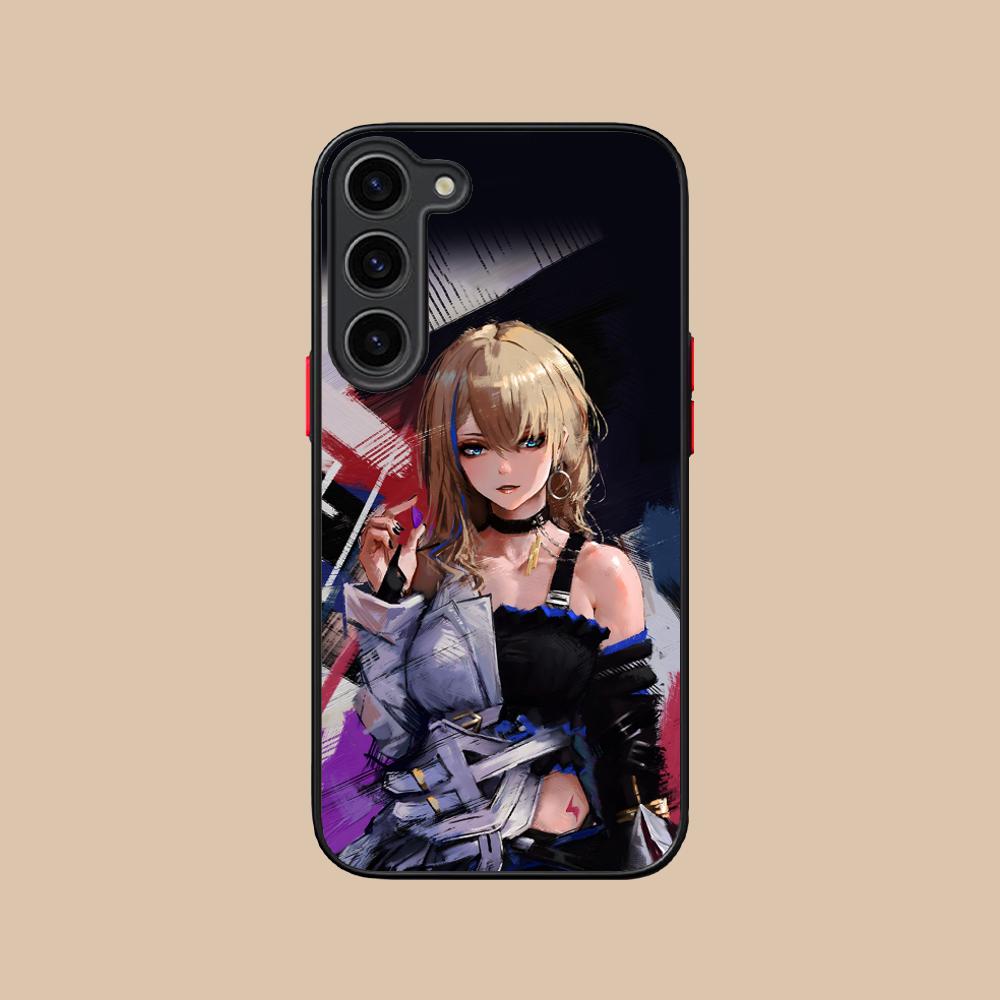 

HSR Serval Silicone Mobile Phone Case for Samsung Galaxy S26 S25 S24 S23 S22 S21 Plus FE Ultra Colorful Cover Galaxy S24 Ultra