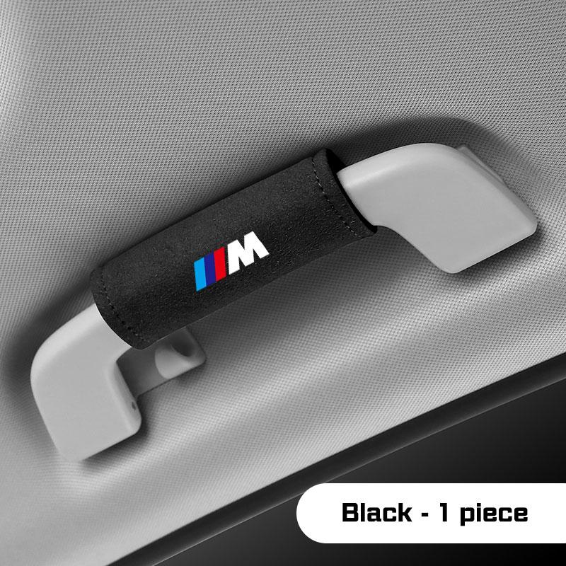 BBJE7 Suede Car Roof Armrest Pull Gloves Handle Protective Cover For BMW X1 X2 X3 X5 X4 X6 X7 1 3 5 6 7 Series E60 E90 E70 G20 G30 G70