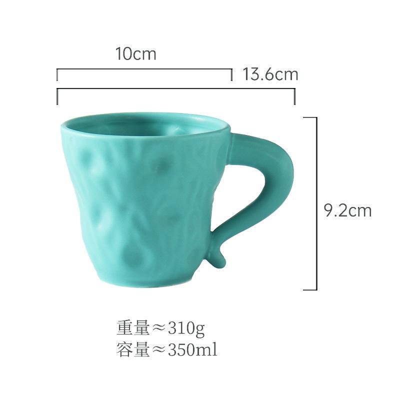 350ML European Ceramic Coffee Mug Exquisite Afternoon Tea Flower Tea Coffee Cup Home Ceramic Breakfast Milk Mug Birthday Gifts