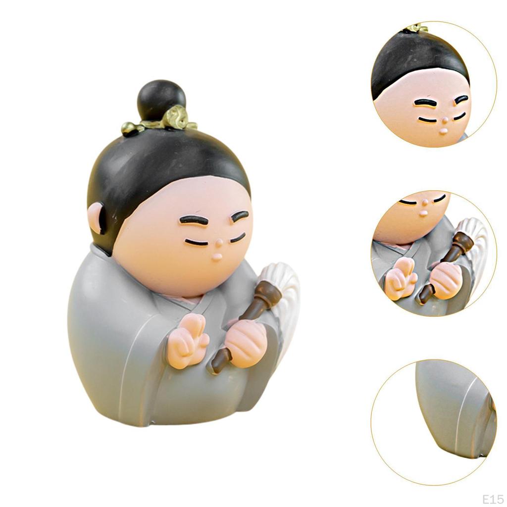 Chinese God Figure Miniature Decoration Year Figurine Desktop Ornament for Party Favors