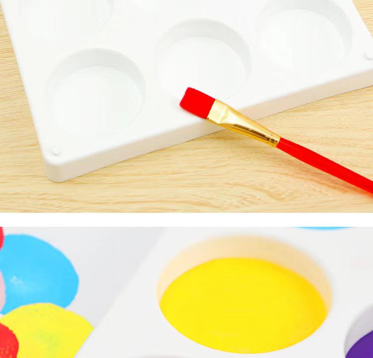 Children's Gouache Watercolor Finger Paint Tray Set