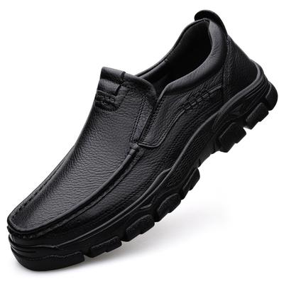 Zapatos formales de cuero genuino para hombres, de marca de lujo, sin cordones, informales, italianos, cómodos para conducir y negocios