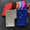 Silicone  Car Key Case Rubber Protector Cover Fob Accessories for Renault Megane R.S. Scenic 3 Button Card Key Skin Shell Set
