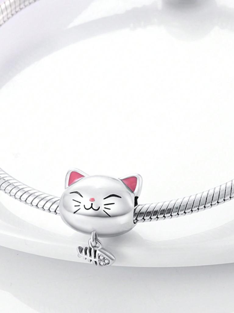 Charms Plata Kittens And Puppies Beads Charm Copper Plated Fit Charms Copperoriginal Bracelet For Jewelry Making Diy Charm