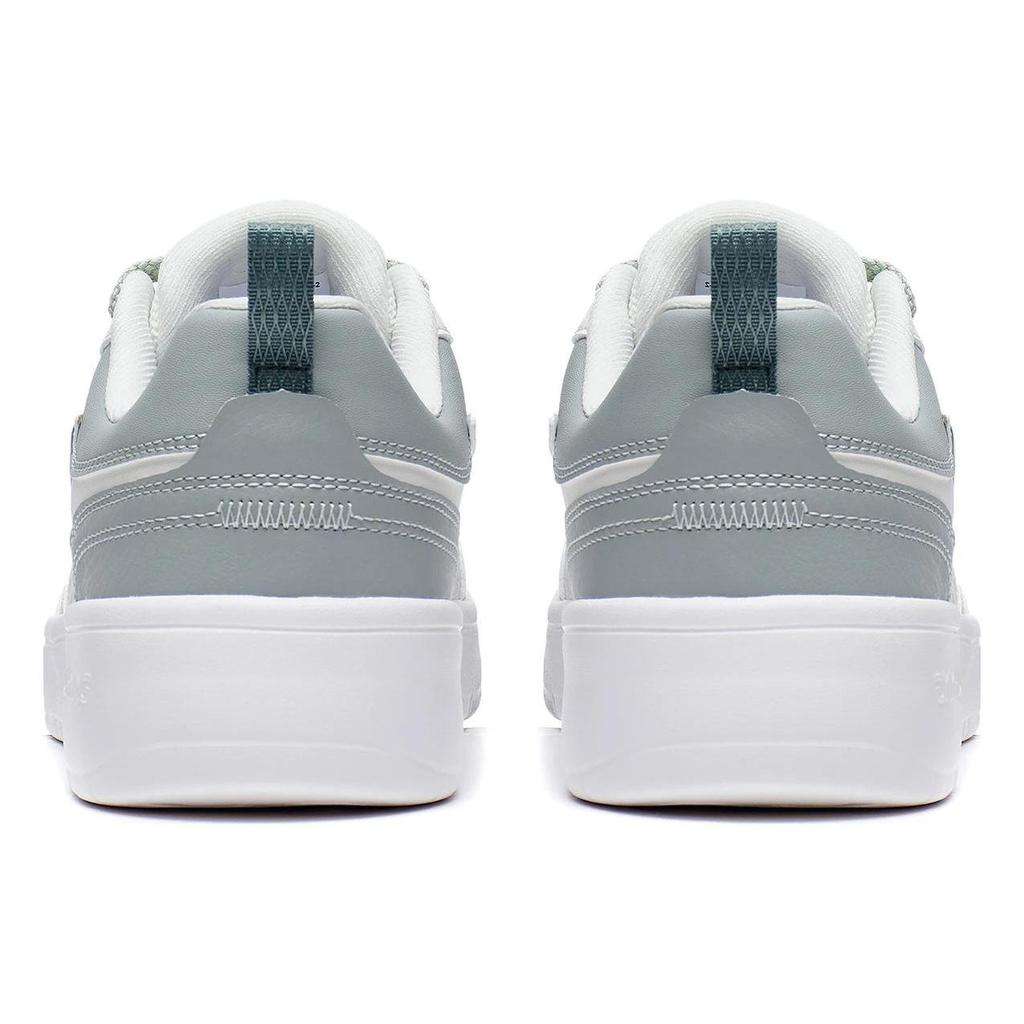 Li Ning Sycee Slip Resistant Cushioning Abrasion Resistant Low top Skateboard Shoes Women's White Green AGCT340-2