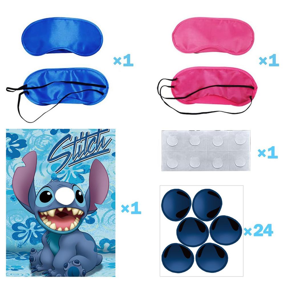Stitch Party Poster Stickers And Notebook For Childrens Event Decor Room