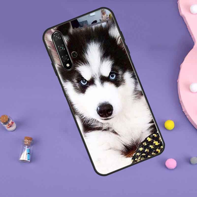 Animal Husky Puppy For Huawei Nova 5T 9 10 SE 7i 8i 11i 12i Y60 Y61 Y70 Y72 Y73 Y90 Y91 P20 P40 P30 Lite Case