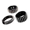 Modern Pointed Studs Multi Layer Leather Bracelet Adjustable Secure For Fashion Lovers Stylish Accessory Perfect Gift