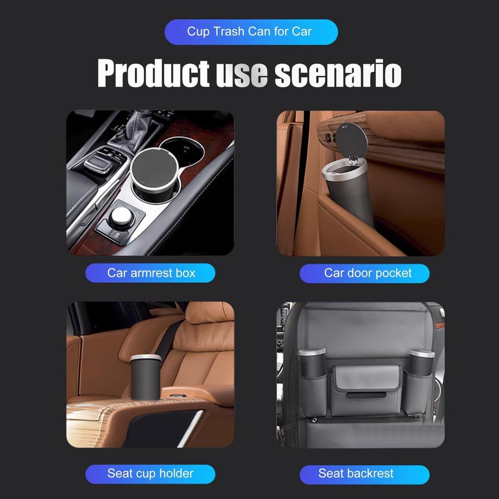 Car Trash Bottle Trash Small Cup Holder Door Pocket Trash Trash