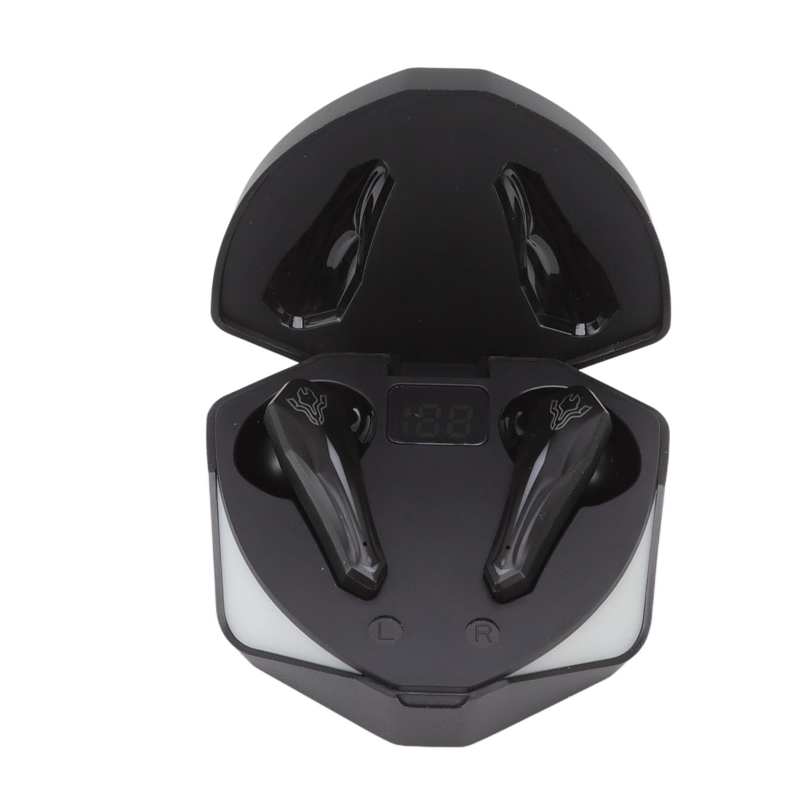 

Wireless Game Earbuds LED Digital Display V5.1 Gaming Earphones with Wireless Charging Case for Sports Work