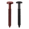 18Pcs Vinyl Shutter Fasteners Plastic Shutter Screws Exterior Window Shutter Spike Loks for Installing Decorative Exterior Shutters