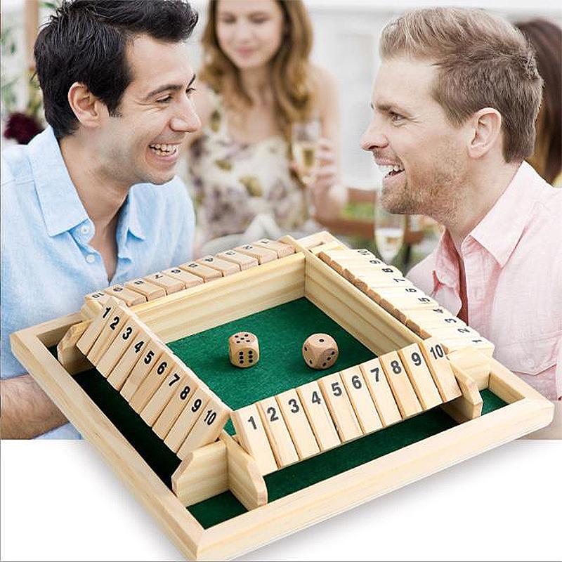4 Players Shut The Box Wooden Traditional Pub Dice Family Kids Children GamingMöbel & Wohnen, Feste & Besondere Anlässe, Party- & Eventdekoration!