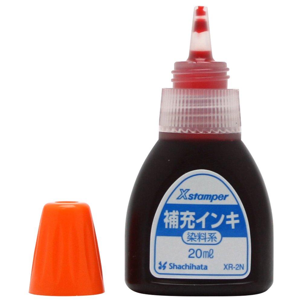 Shachihata X Stamper Replacement Ink XR-2N Dye-Based 20ml Vermilion