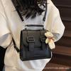 Premium Texture Foreign Style Cambridge Bag Women's 2025 New College Style Contrasting Color Backpack Commuter Shoulder Messenger Bag