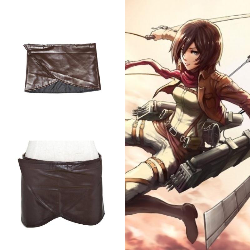 Attack On Titan Cosplay Skirt With Faux Leather Material