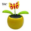 Car Dashboard Ornament Funny Solar Powered Cartoon Vibrant Ornamental Decoration Gifts Automobile Dancing Flower Swinging Toy for Friend