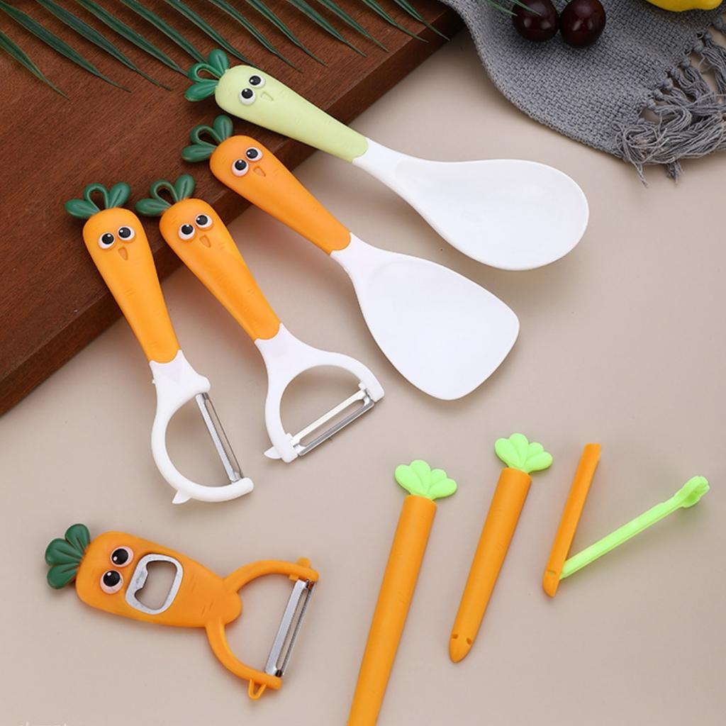 Kitchen Utensils Soup Spoon Comfortable Grip Durable Cartoon Cooking Rice Spatula Scoop