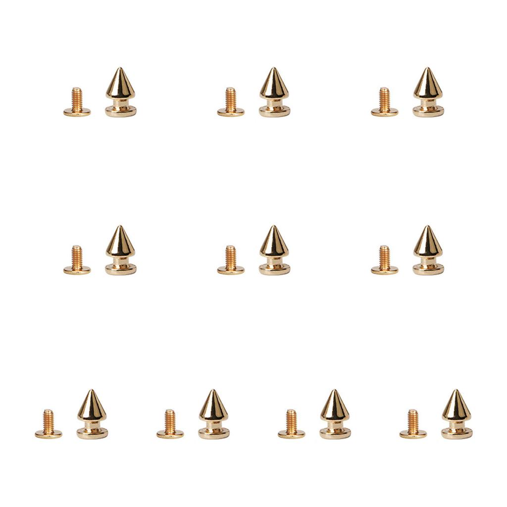 10 Set Țepi Aliaj Stil Gotic Ornamente Nituri Aliaj Țepi Conici pentru Genți Pantofi și Alte Proiecte Craft