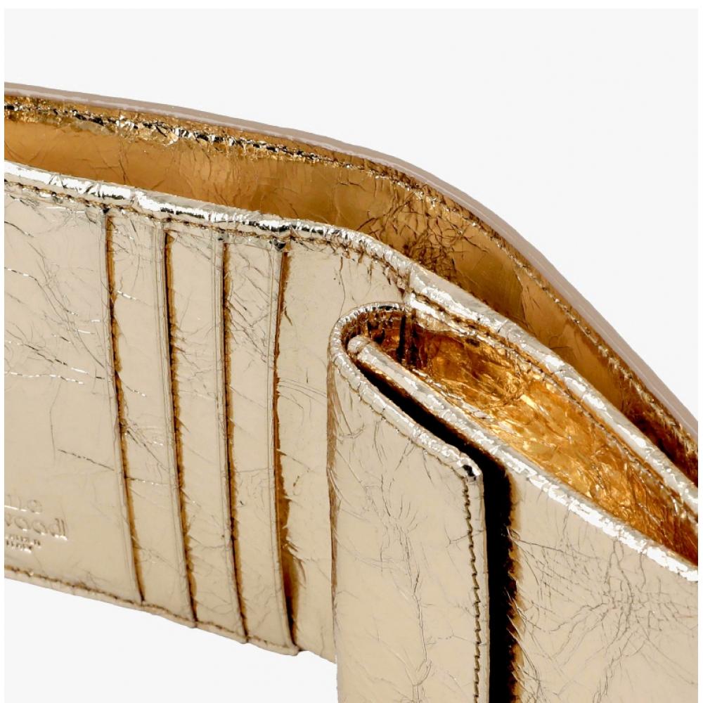 Vivienne Westwood Metallic Crinkle Wallet 51150030w L00a7 R401